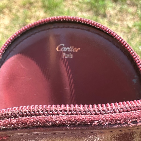 Cartier Coin Pouch with Gold Hardware and COA Preloved - Picture 4 of 8